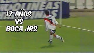 Como jugo Saviola su primer superclásico a los 17 años? Boca - River 1999