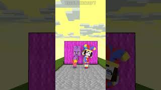 Pomni & Jax Puzzle Challenge #theamazingdigitalcircus #minecraftshorts