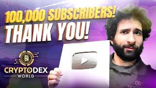 CryptoDexWorld at 100,000 SUBSCRIBERS! Silver PLAY Button UNBOXING! Celebrate with US!