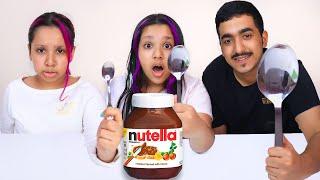 تحدي ملعقة الكبيرة ضد المتوسطة ضد الصغيرة !!! Big VS Small Spoon Food Challenge