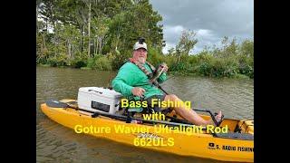 Bass Fishing with Goture Wavier Ultralight Rod 662ULS