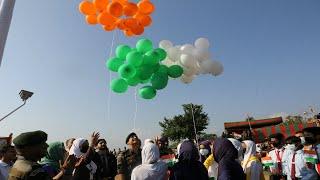 Pattan: Kashmir's highest 108 Ft High Mast National Flag Hoisted At Hyderbeigh