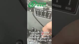 self loading concrete mixer truck--function display of drum rolling direction control