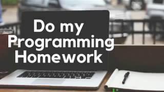 Do my Programming Homework Help