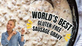 Seriously Incredible GLUTEN-FREE SAUSAGE GRAVY for Biscuits 𑗅 10-minute White Gravy