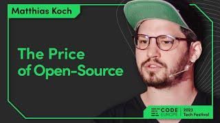 Matthias Koch (@JetBrainsTV) - "The Price of Open Source" at the Code Europe 2023 Tech Festival