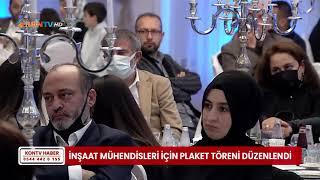 İnşaat mühendisleri için plaket töreni düzenlendi