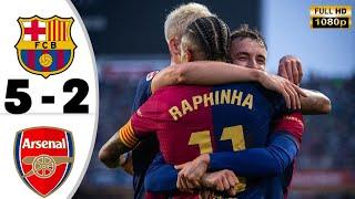 Barcelona vs Arsenal 5-2 • Champions League Highlights & All Goals 2024 • Hasil Bola Tadi Malam