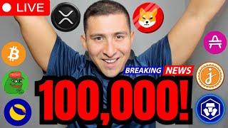 100,000 SPECIAL LIVE PARTY!XRP, SHIBA INU, CRONOS, CRYPTO