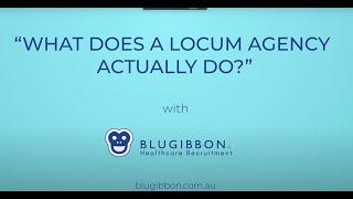 What does a locum agency actually do?