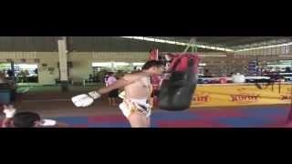 Saiyok Pumpanmuang World Champion Training at Sinbi Muay Thai