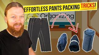 3 Clever Ways to Pack Pants (Space-Saving + Avoids Wrinkles)