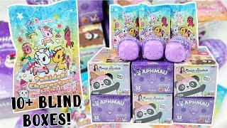 Let's Open 10+ Blind Boxes! tokidoki, APHMAU, MORIAH ELIZABETH PLUSHIES AND FIGURES!