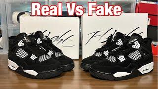 Air Jordan 4 White Thunder Real Vs Fake Review