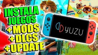 HOW TO INSTALL GAMES ON YUZU  Update, Mods and DLCs on SWITCH EMULATOR / LOW RESOURCE PC