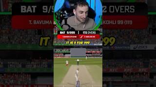 GETTING OUT ON 999  #cricket