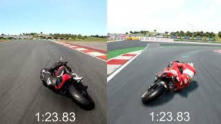 Desmosedici RR vs Desmosedici GP4 at Portimao | Ride 4 x MotoGP21