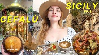 First time in Cefalù Italy’s most beautiful coastal city + Sicilian food ep.3