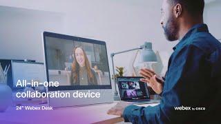 All-in-one collaboration device | 24" Webex Desk