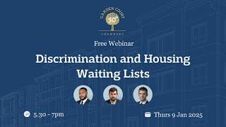 Discrimination & Housing Waiting Lists - 9 Jan 2025