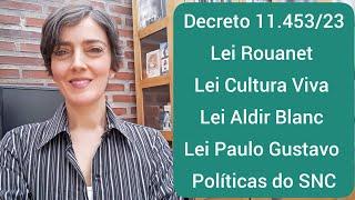 Lei Rouanet: Decreto n° 11.453 de 2023