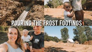 Beginning TO BUILD A HOUSE || pouring the frost footings