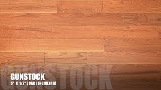 5" x 1/2" Engineered Oak Gunstock Hardwood Flooring