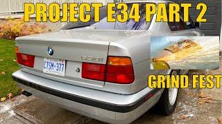 Grind Fest! BMW 530i manual V8 Rust Removal and engine troubleshooting. Project E34 Part 2