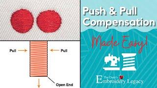 Push and Pull Compensation - Learn Machine Embroidery Digitizing for Beginners