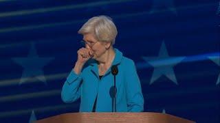 Elizabeth Warren gets emotional as DNC crowd cheers Mass. senator for over a minute