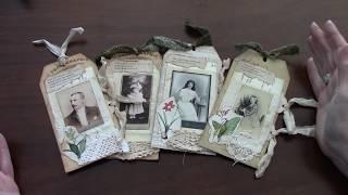 Vintage Portrait Tags by Wendy's Journal Adventure