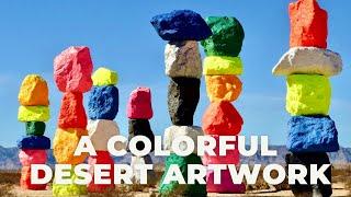 UGO RONDINONE SEVEN MAGIC MOUNTAINS #colorful #artwork #desertArt