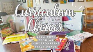 Curriculum Choices 2024-2025 Secular Kindergarten/First Grade