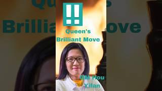 Queen's Brilliant Move by GM Hou Yifan️#shorts #chess #chessgame