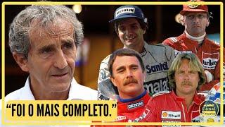 Alain Prost avalia seus principais rivais na década de 80.