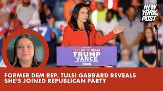 Former Dem Rep. Tulsi Gabbard reveals she’s joined Republican Party at Trump rally