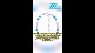 GN-20241104-03 Natural Turquoise Women's Bracelet Matching delicate natural pearls and turquoise