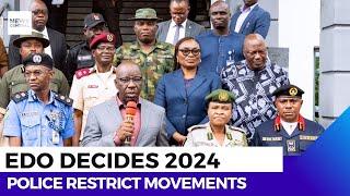 Edo State Governorship Election: Police Enforce Movement Restrictions