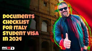 Visa Checklist for #ItalystudentVisa in 2024 | Start Preparing!