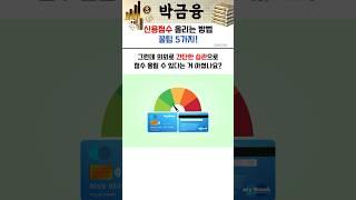 신용점수 올리는 방법 꿀팁 5가지 #신용점수  #신용점수올리기 #신용점수올리는방법