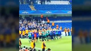 schalke fans Epic celebration after a draw with chelsea