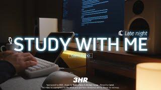 3-HOUR STUDY WITH ME | Calm Piano , Rain Sounds ️| Pomodoro 50-10 | XVX M67JadeStone Keyboard ⌨