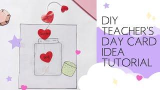 DIY teacher's day card idea TUTORIAL.. Aparna.. Aparna Suparna craftz 