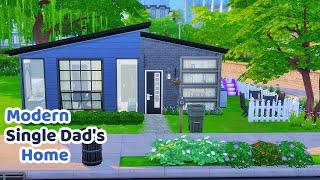 Modern Single Dad's Home || The Sims 4 Speed Build