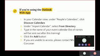 Hostel Event Calendar Training