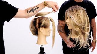 Butterfly Layered Haircut Tutorial Using Only 3 Ponytails | Easy To Follow