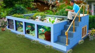 WOW! How my father builds a giant aquarium at home