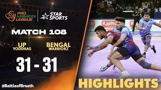 The Battle between UP Yoddhas and Bengal Warriorz ends in a tie | #ProKabaddiOnStar