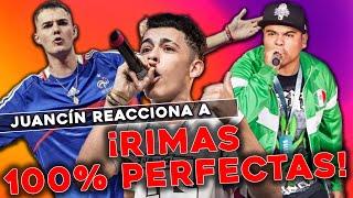 ¡JUANCÍN REACCIONA a RIMAS 100% PERFECTAS! 