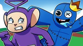 ESCAPE FROM HUNGRY BLUE! | Tinky Winky Plays: Roblox Hungry Blue